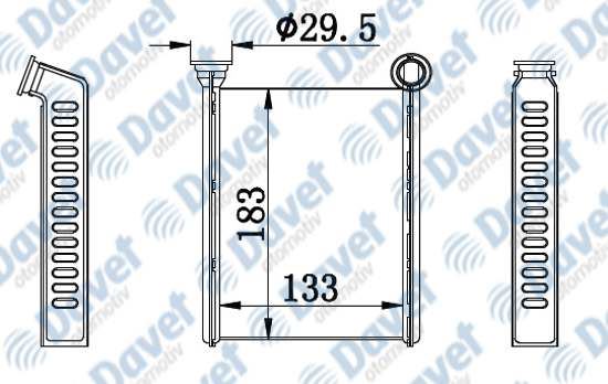 ORIS KRN544026 Kalorifer Radyatoru Brazing Clio Iv-Logan Ii 13-> 130×185x26 At/Mt Sanzuman